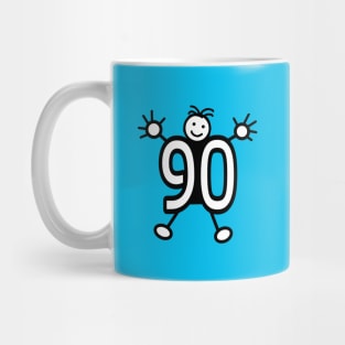 Age 90 Happy Person Mug